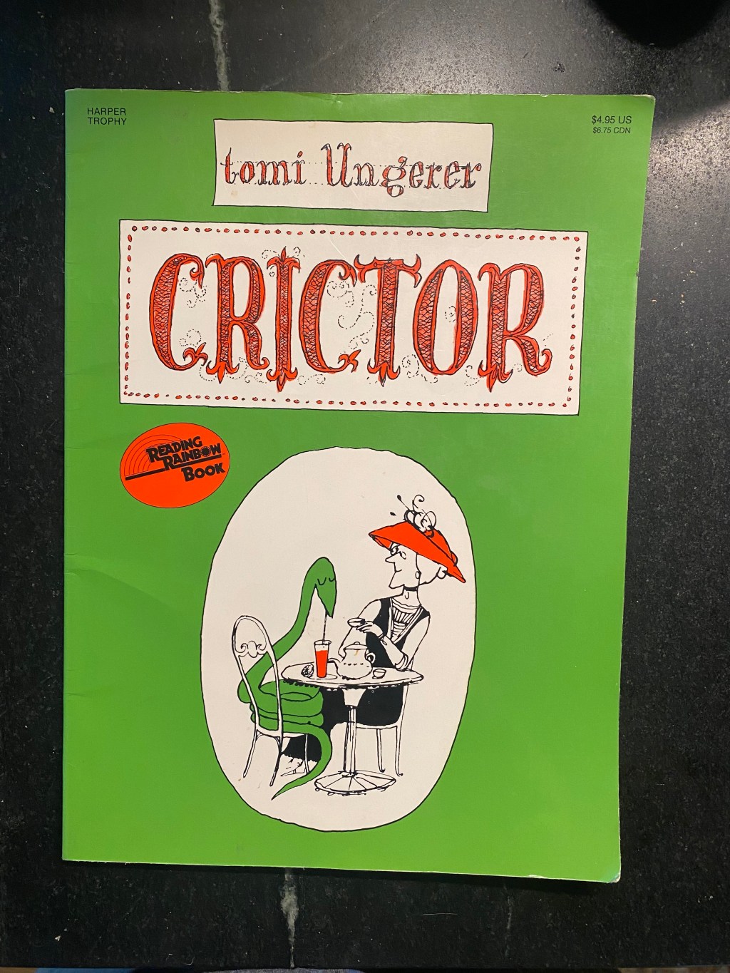 Crictor by Tomy Ungerer. Written in 1958.